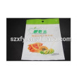 custom printed plastic small aluminum foil zip lock bag/plain foil zip lock bag